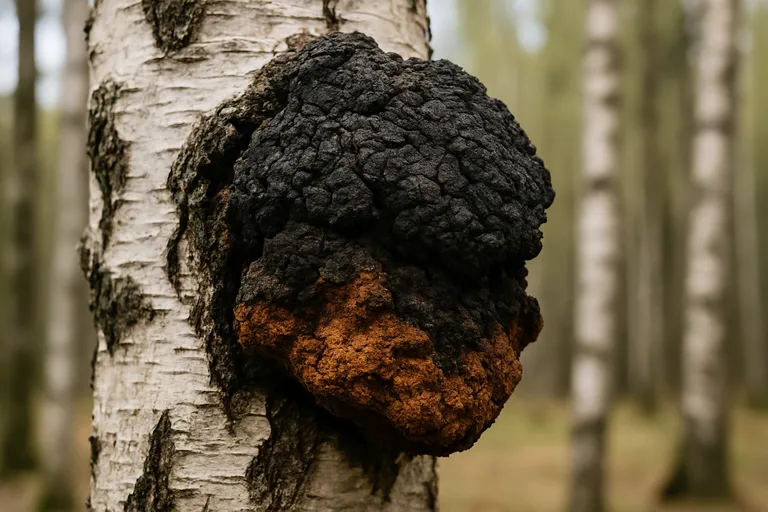 De oorsprong van de chaga paddenstoel